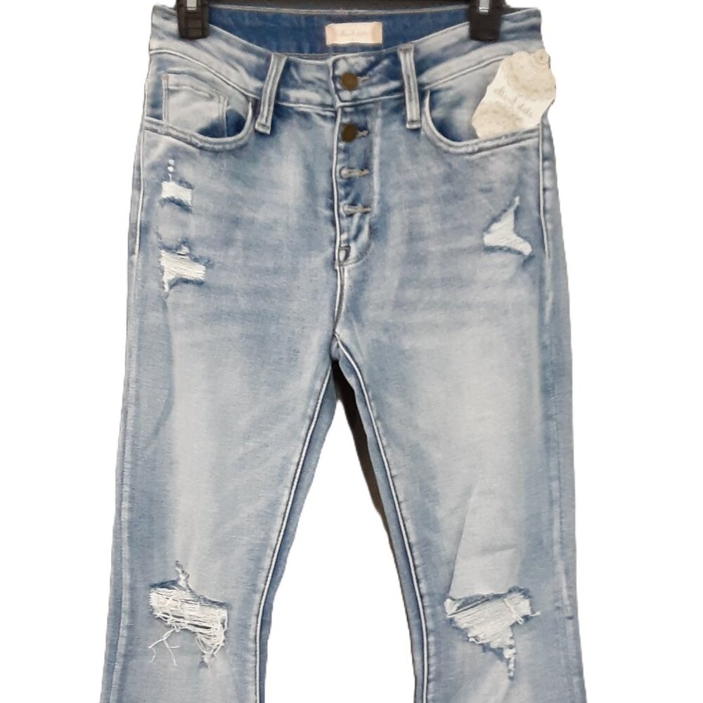 Altar'd State Junior Girl Jeans Size 9, Bell Bottom, NWT 79. Pockets, mid-rise
